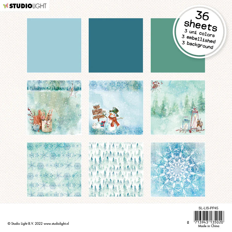 6x6 Paper Pad - Let It Snow - Studio Light Nr 45