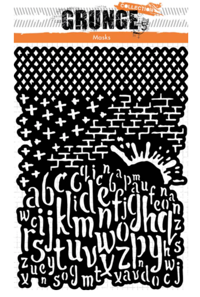 Studio Light Grunge - Collection Stencil Letters & Texture 98 - Messy Papercrafts