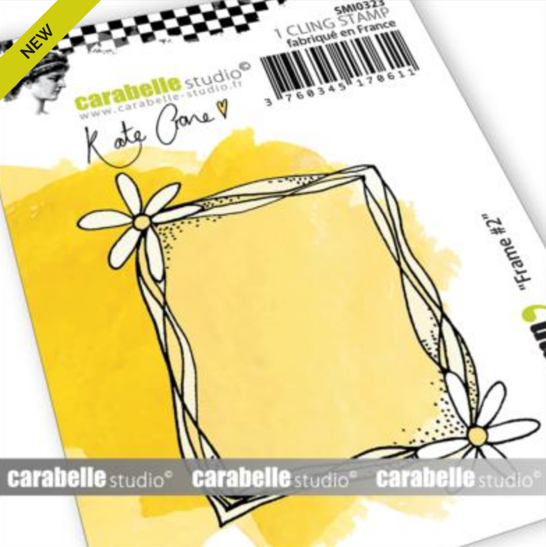 Carabelle Studio - Rubber Cling Stamp Small - Frame #2 by Kate Crane