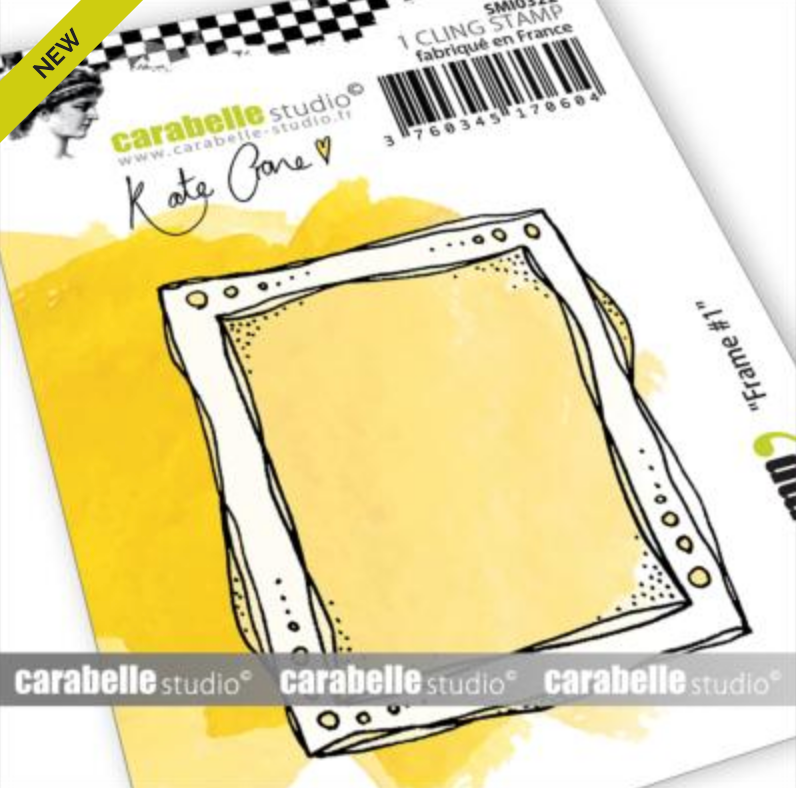 Carabelle Studio - Rubber Cling Stamp Small - Frame #1 by Kate Crane