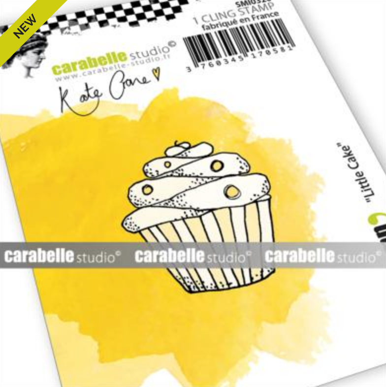 Carabelle Studio - Rubber Cling Stamp Small - Little Cake by Kate Crane