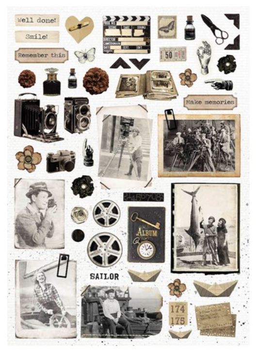 Studio Light - DIY Block "Vintage Treasures"  - A4 - Essentials Nr.19