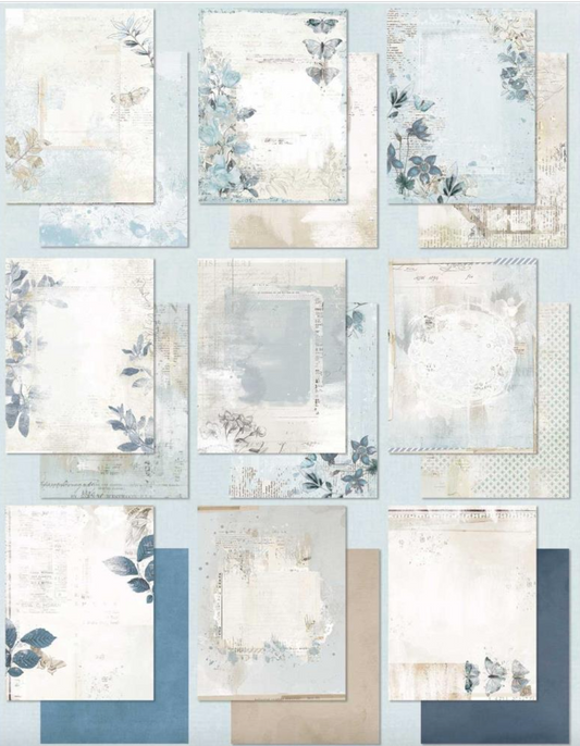 49 And Market - Vintage Artistry Serenity - Collection Pack - 6x8 Inch