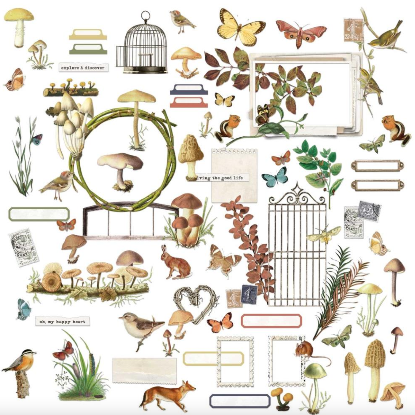 Laser Cut Outs - Curators Meadow - 49 And Market