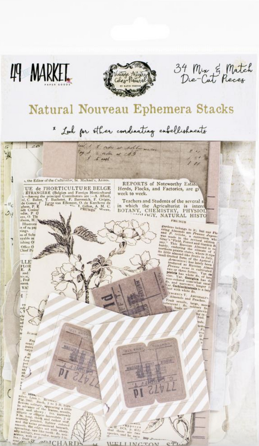 49 And Market - Vintage Artistry Natural - Ephemera Stacks