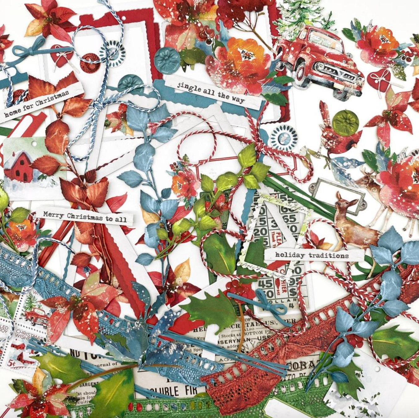 Laser Cut Elements - ART Options - Holiday Wishes - 49 And Market