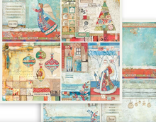 Stamperia - Christmas Patchwork - Scrapbooking Pad - 6x6 Inch