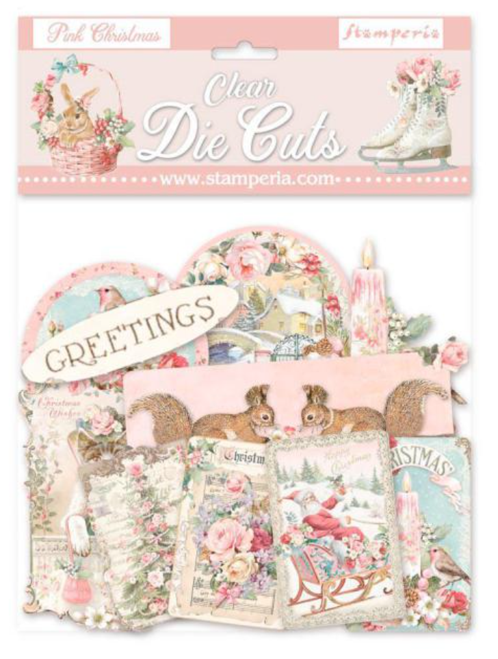 Stamperia - Clear Die Cuts - Pink Christmas