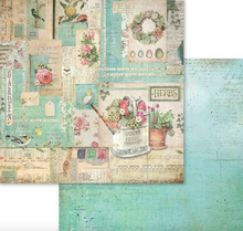 12x12 Inch - Garden - Scrapbooking Pad - 10 Sheets - Stamperia