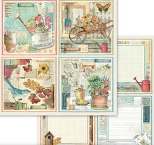 12x12 Inch - Garden - Scrapbooking Pad - 10 Sheets - Stamperia