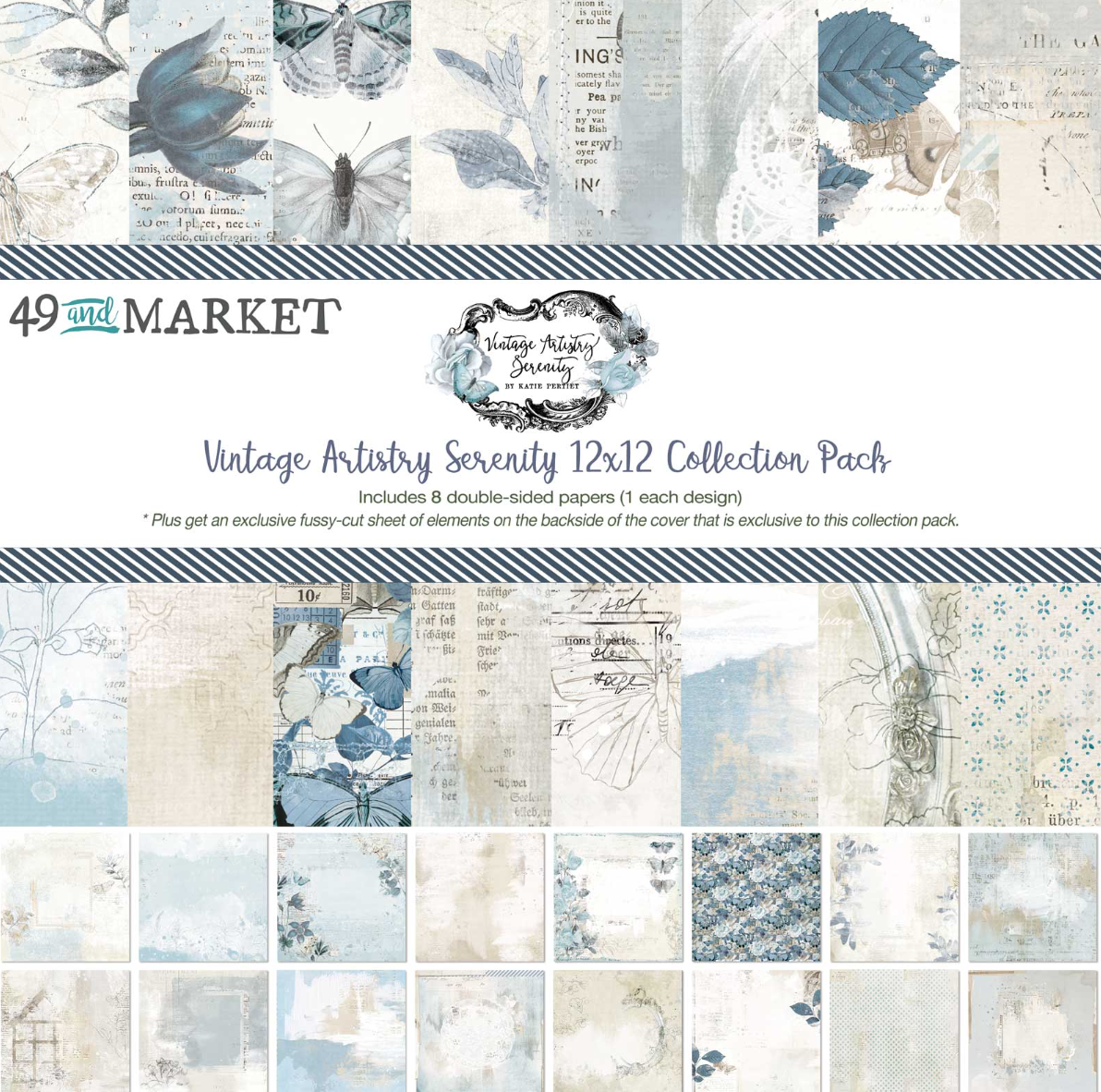 49 And Market Collection Pack 12X12 - Vintage Artistry Tranquility