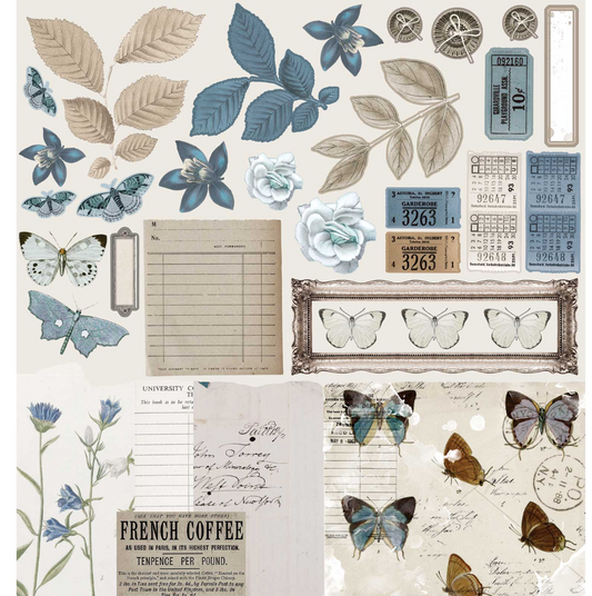 49 And Market - Vintage Artistry - Serenity - Collection Pack 12x12 Inch