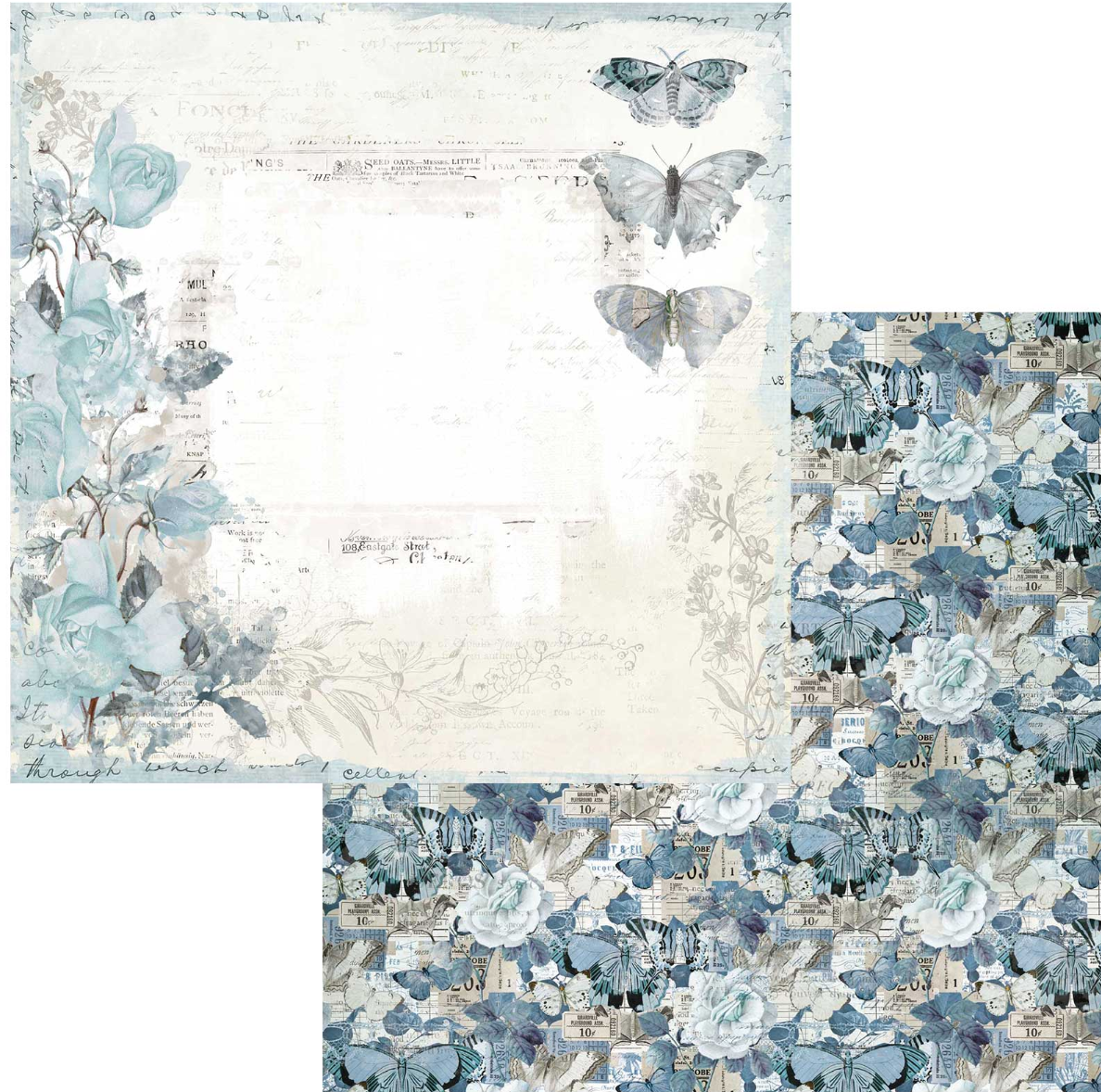 49 And Market - Vintage Artistry - Serenity - Collection Pack 12x12 Inch