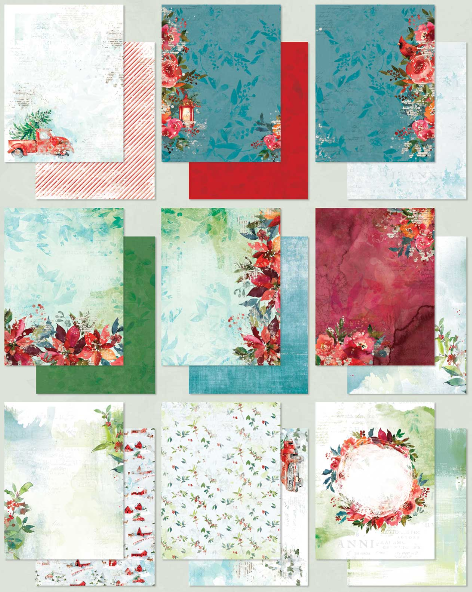 Collection Paper Pack 6x8 Inch - ART Options - Holiday Wishes - 49 And Market