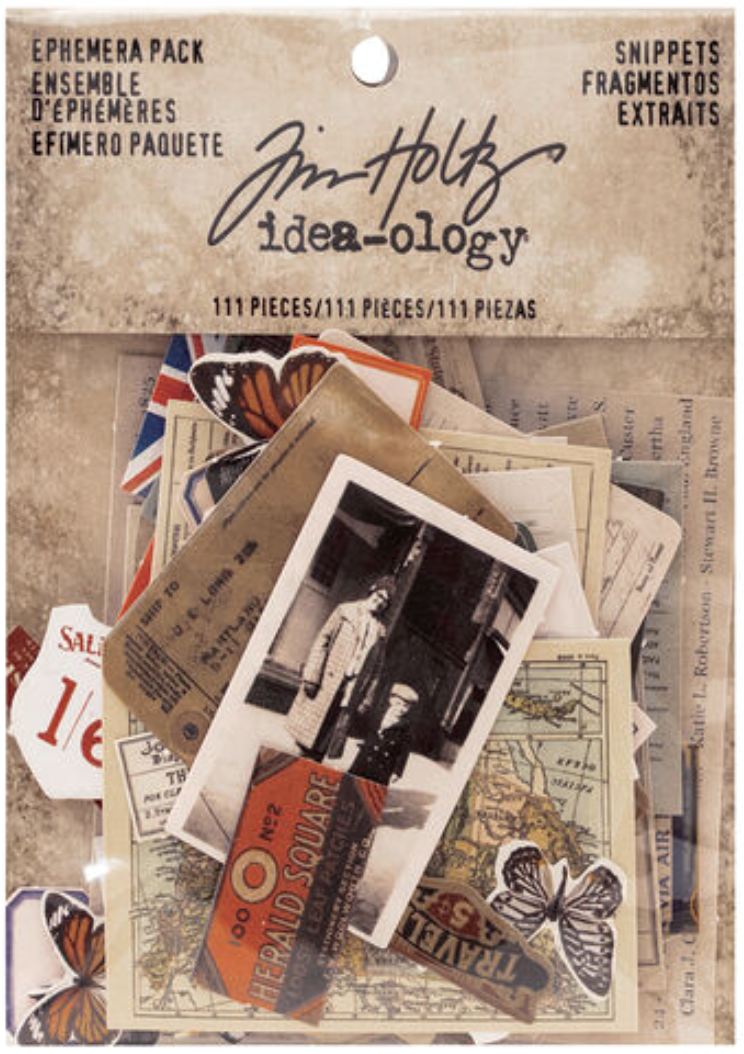 Snippets - Ephemera - Pack of 111 - Tim Holtz - Ideaology