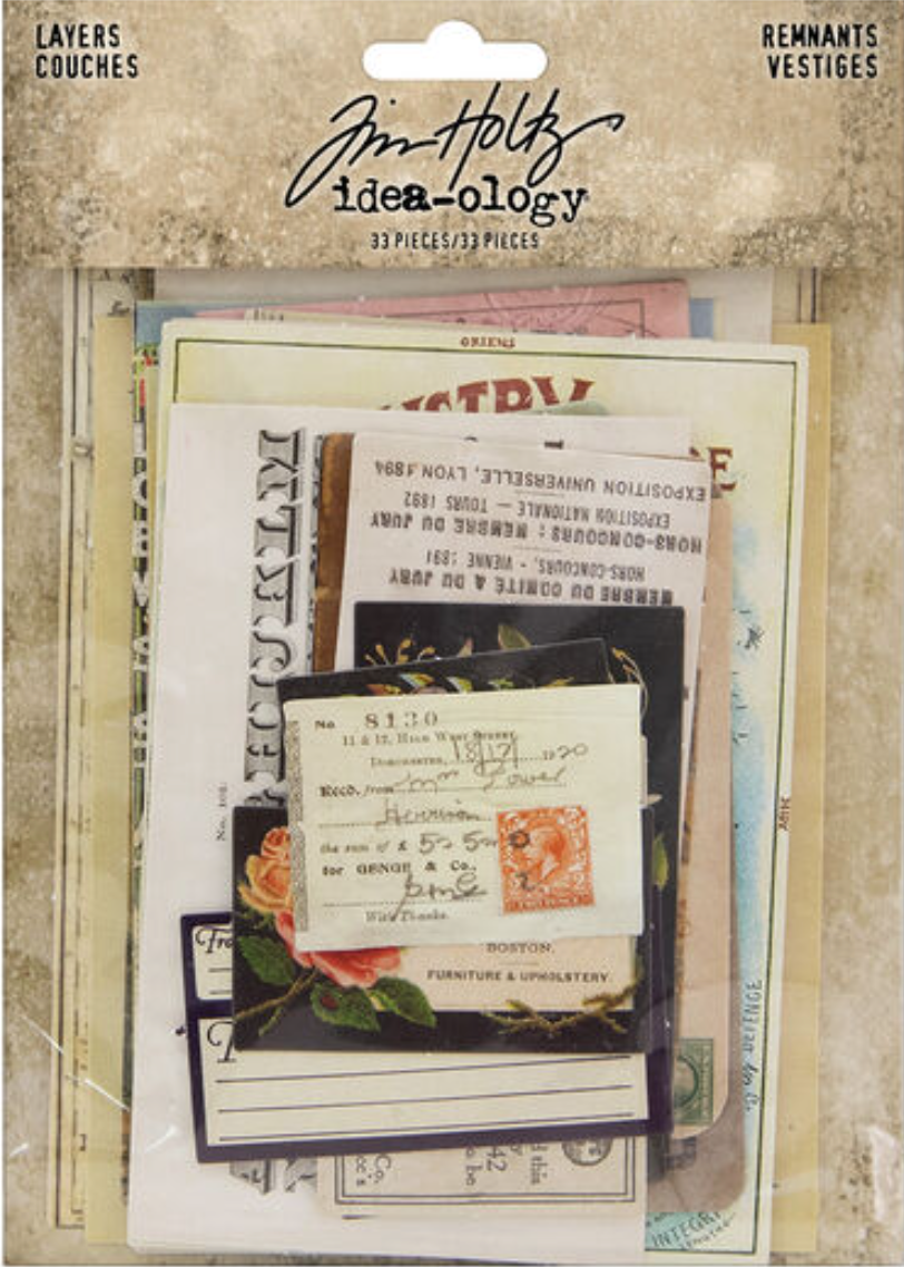 Die Cut Layers - Remnants - Tim Holtz - Ideaology