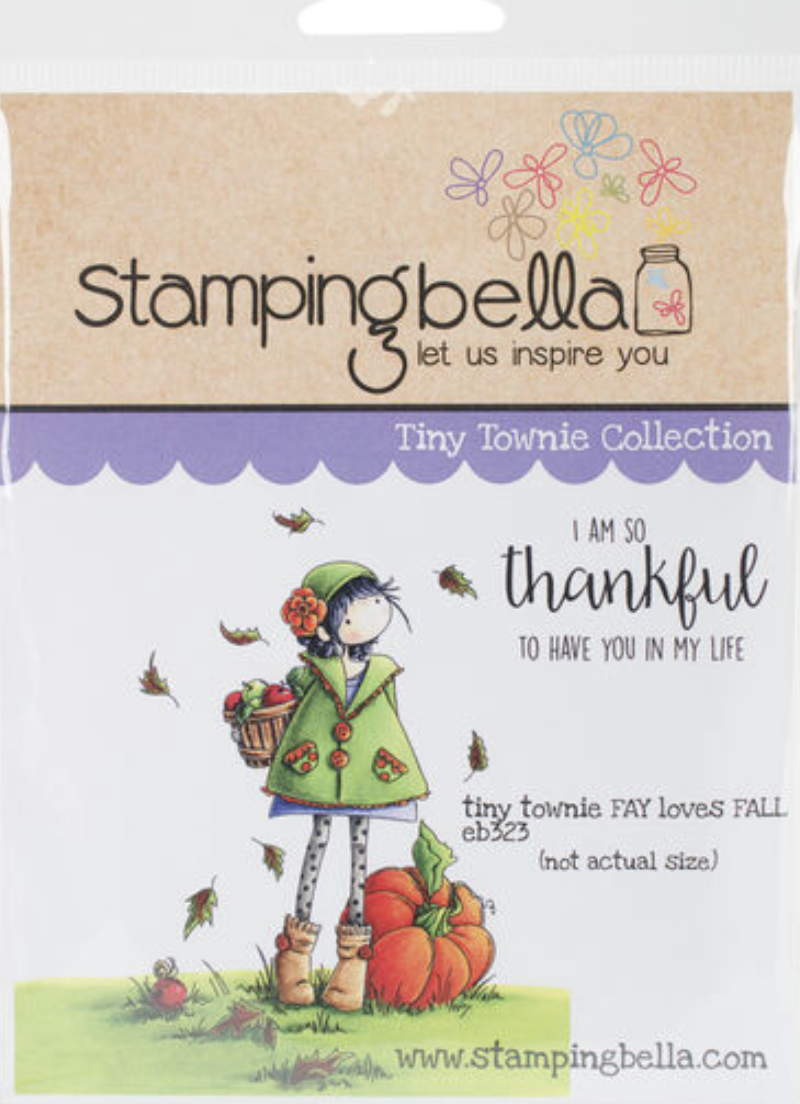 Fay Loves Fall - Tiny Townie - Rubber Stamp - Stamping Bella