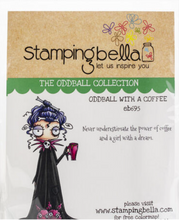 Oddball with a Coffee - Rubber Stamp - Stamping Bella