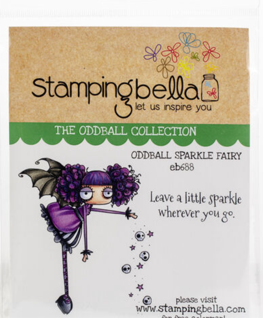 Sparkle Fairy - Oddball - Rubber Stamp - Stamping Bella