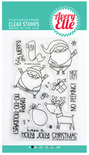 Ho Ho Holidays - 4x6 Inch Clear Stamp Set - Avery Elle