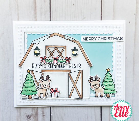Farm Fresh Christmas - 4x6 Inch Clear Stamp Set - Avery Elle
