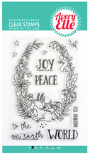 Peaceful Frame - 4x6 Inch Clear Stamp Set - Avery Elle