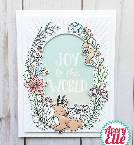 Peaceful Frame - 4x6 Inch Clear Stamp Set - Avery Elle