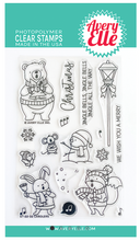 Carolers - 4x6 Inch Clear Stamp Set - Avery Elle