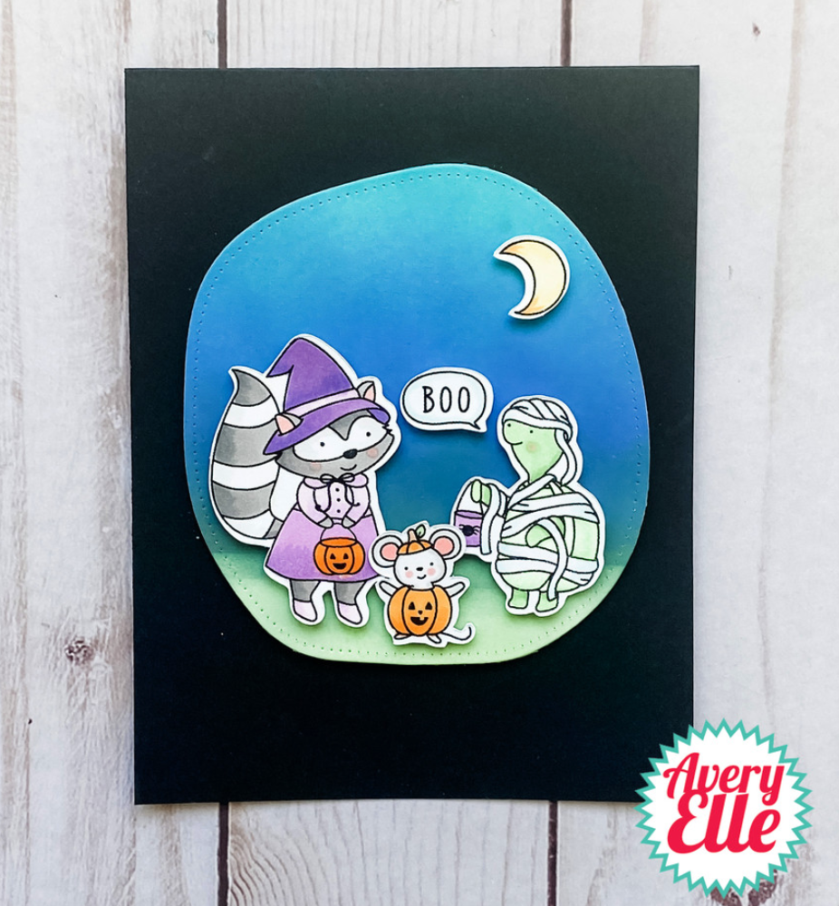 Frightfully Fun - 4x6 Inch Clear Stamp Set - Avery Elle