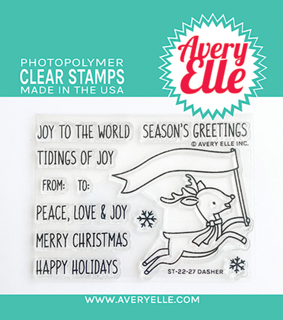 Dasher - Clear Stamp Set - 3x4 Inch - Avery Elle