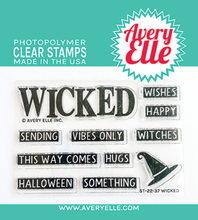 Wicked - Clear Stamp Set - 3x4 Inch - Avery Elle