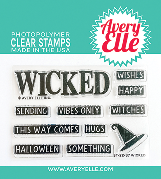 Wicked - Clear Stamp Set - 3x4 Inch - Avery Elle