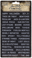 Halloween - Label Stickers - Tim Holtz - Ideaology