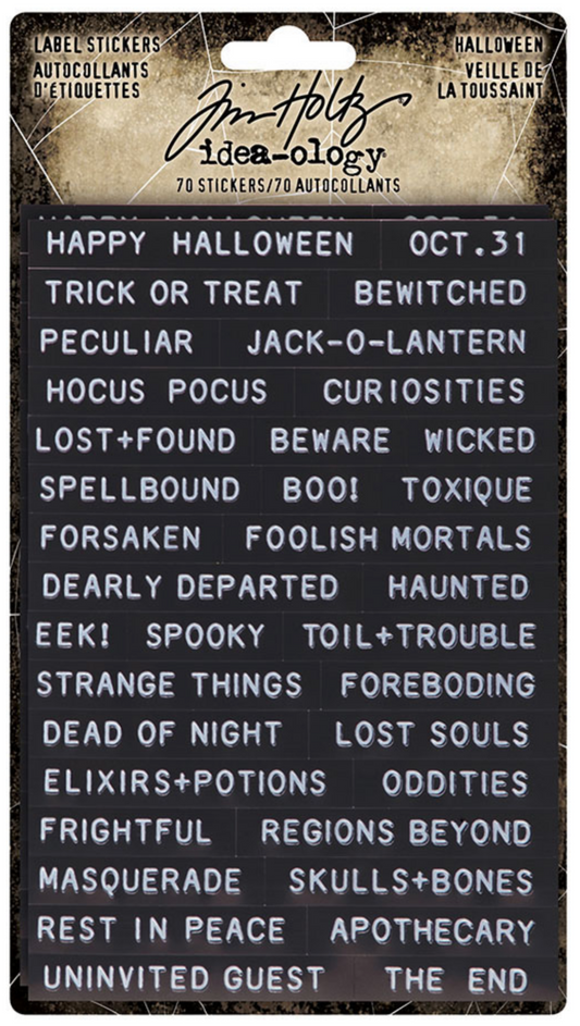 Halloween - Label Stickers - Tim Holtz - Ideaology