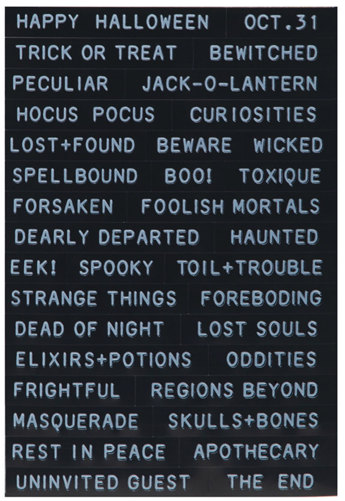 Halloween - Label Stickers - Tim Holtz - Ideaology