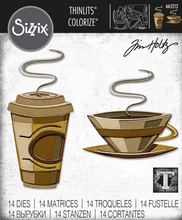 Sizzix - Tim Holtz - Thinlits Dies - Cafe Colorize