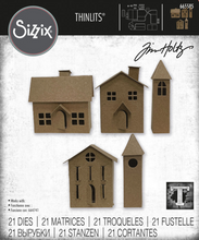 Sizzix - Tim Holtz - Thinlits Dies - Paper Village 2