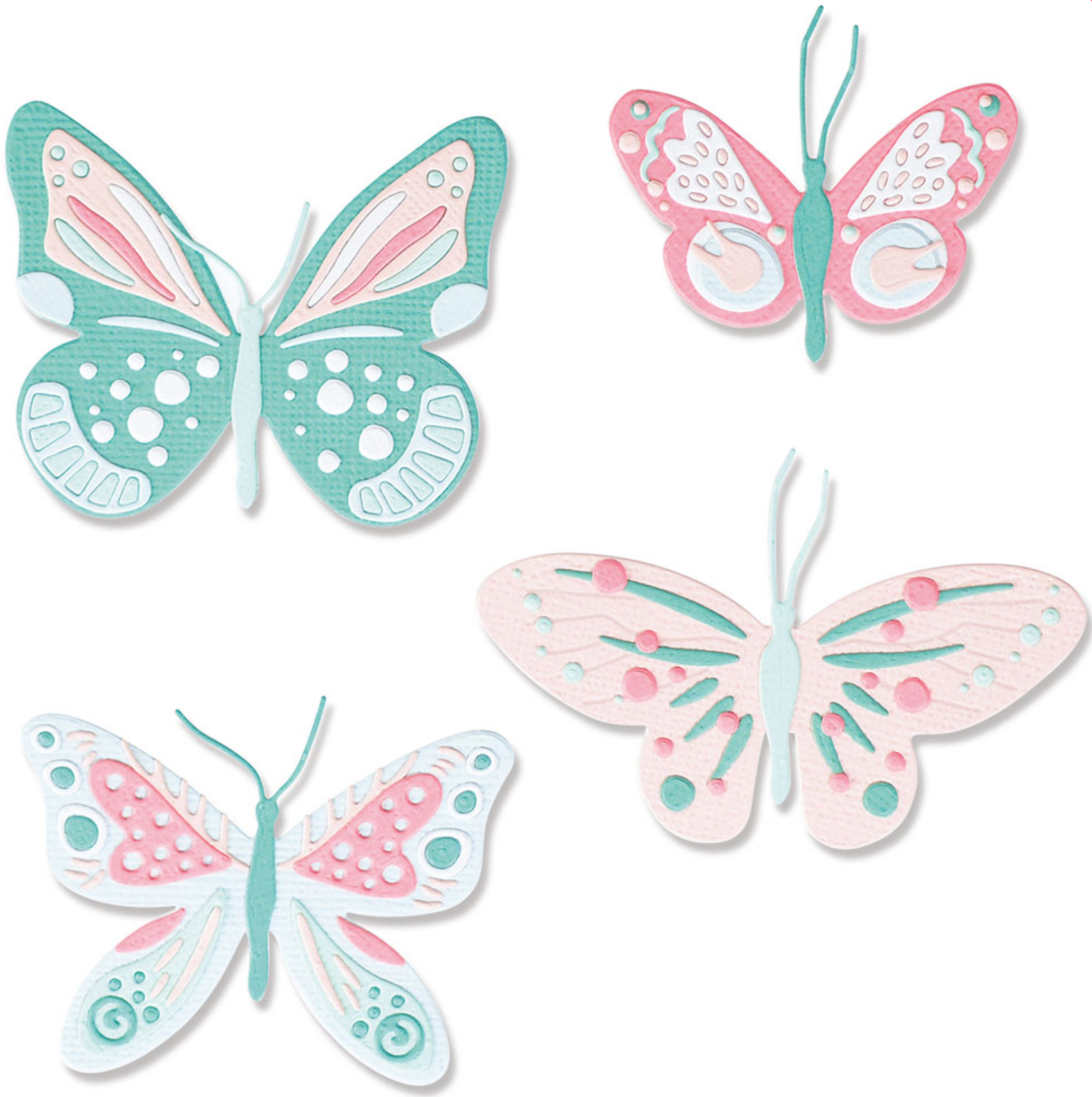 Sizzix - Thinlits Dies - Patterned Butterflies - Jennar