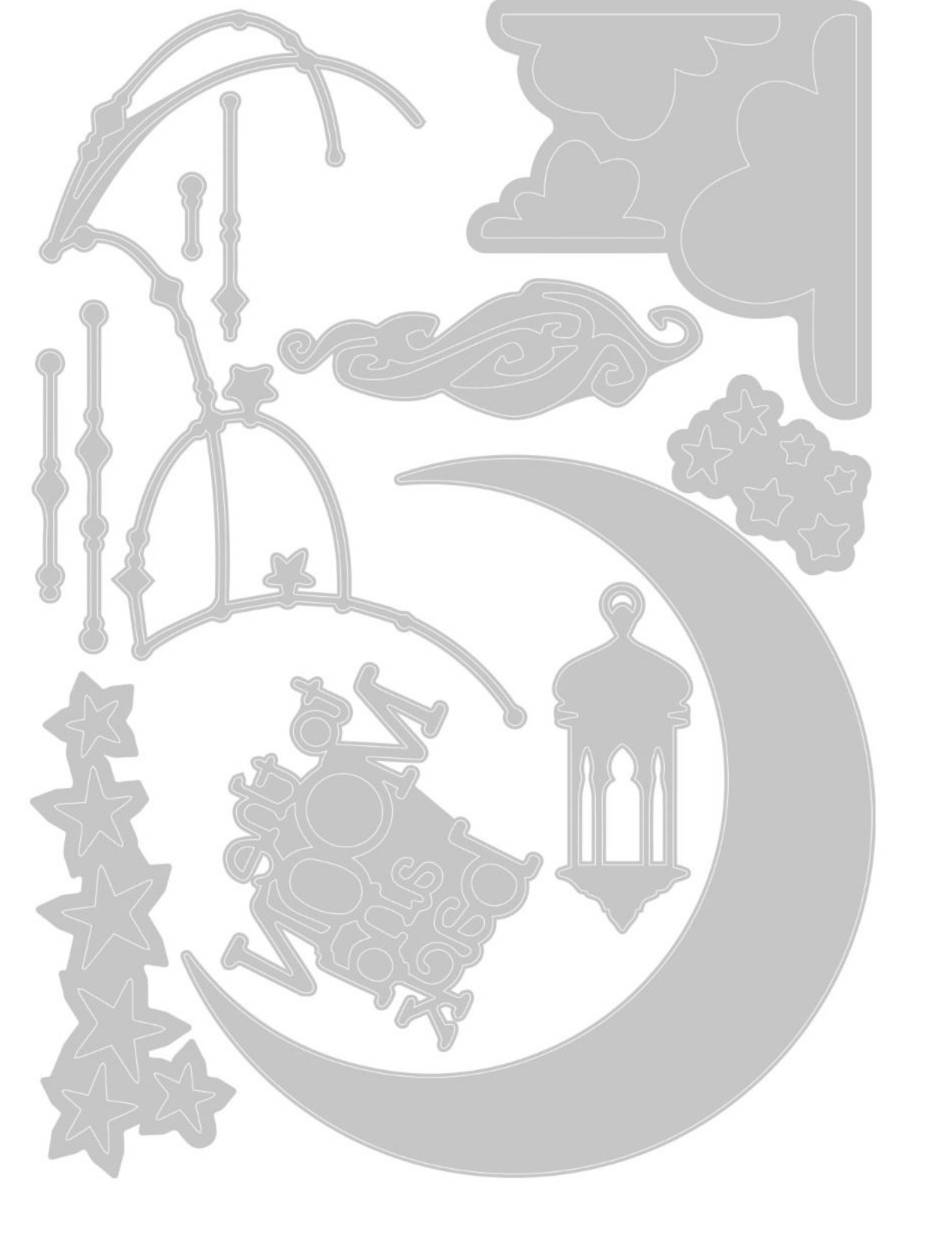 Sizzix - Thinlits Dies - Moon And Back - Pete Hughes