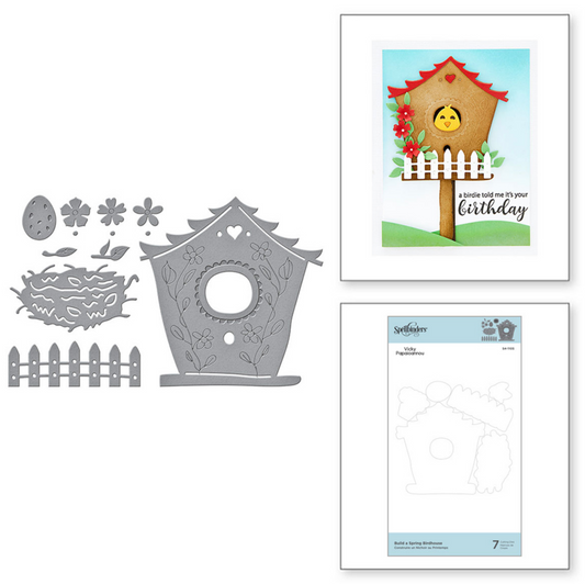 Build A Spring Birdhouse - Cutting Dies - Spellbinders