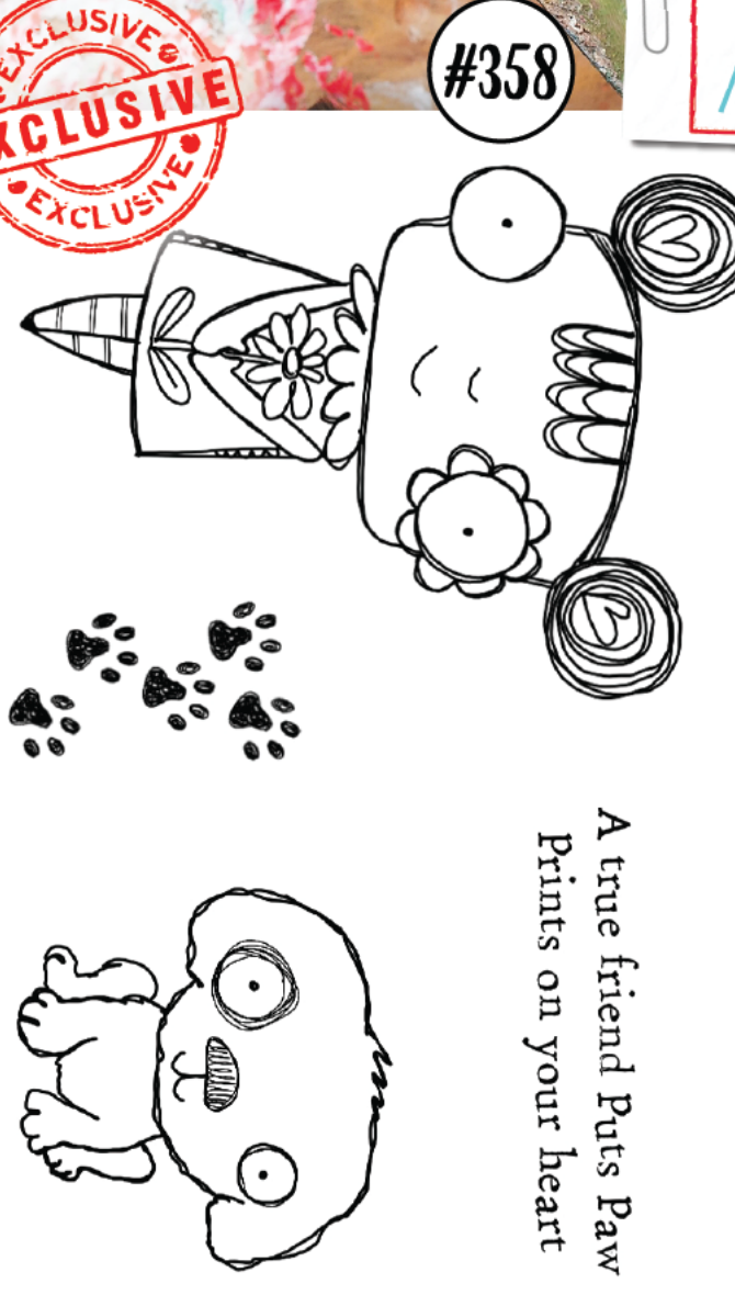 AALL and Create - Paw Prints - A7 - Designer Janet Klein - Clear Stamp Set - #358
