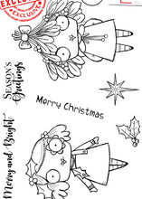 AALL and Create - Merry and Bright- A6 - Designer Janet Klein - Clear Stamp Set - #413