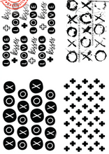 AALL and Create - X or O - A7 - Designer Janet Klein - Clear Stamp Set - #494