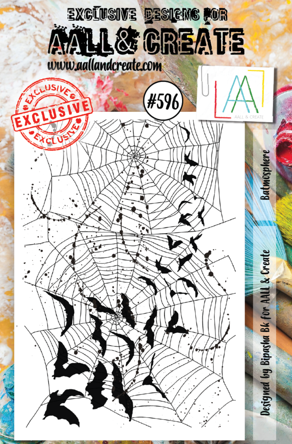 AALL and Create - Batmosphere - A7 - Designer Bipasha Bk - Clear Stamp Set - #596