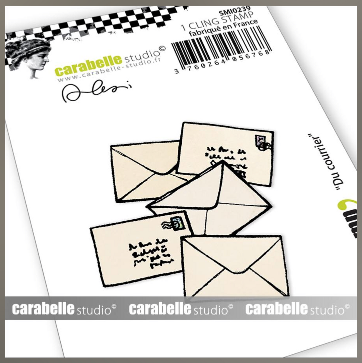 Carabelle Studio - Rubber Cling Stamp Small - Du Courrier
