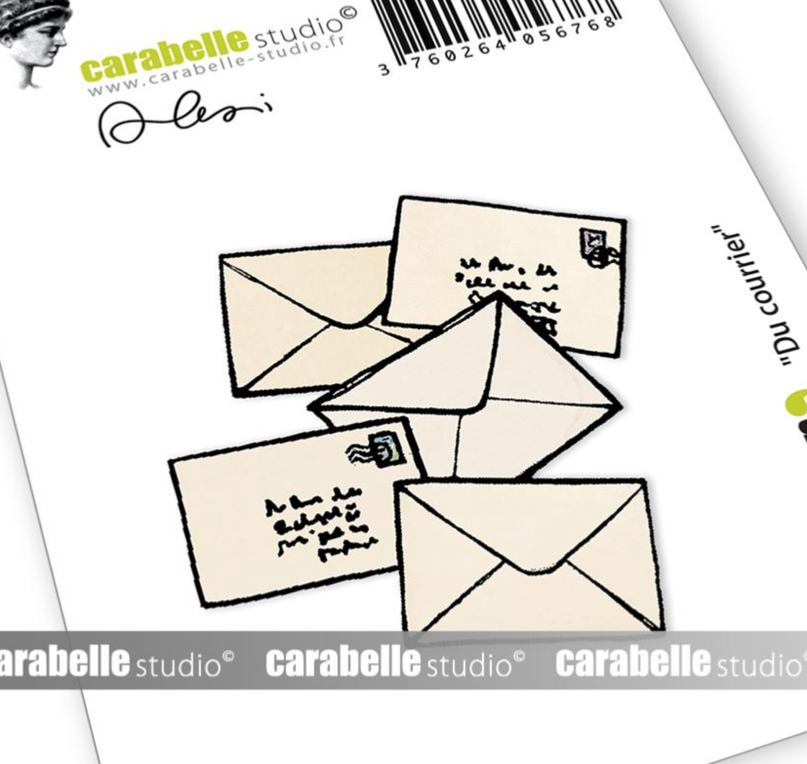 Carabelle Studio - Rubber Cling Stamp Small - Du Courrier
