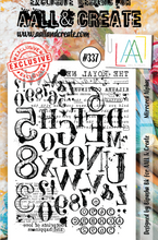 AALL and Create - Mirrored Alphas - A6 - Designer Bipasha Bk - Clear Stamp Set - #337