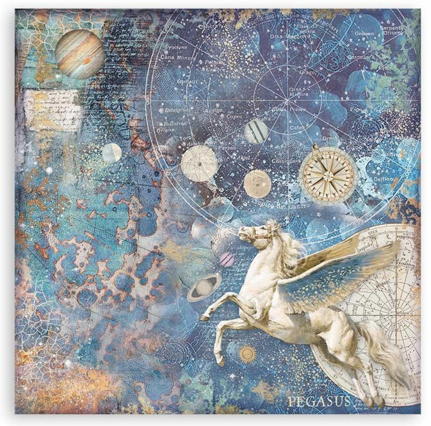 Cosmos Infinity - Backgrounds - Scrapbooking Pad 12x12 Inch - Stamperia