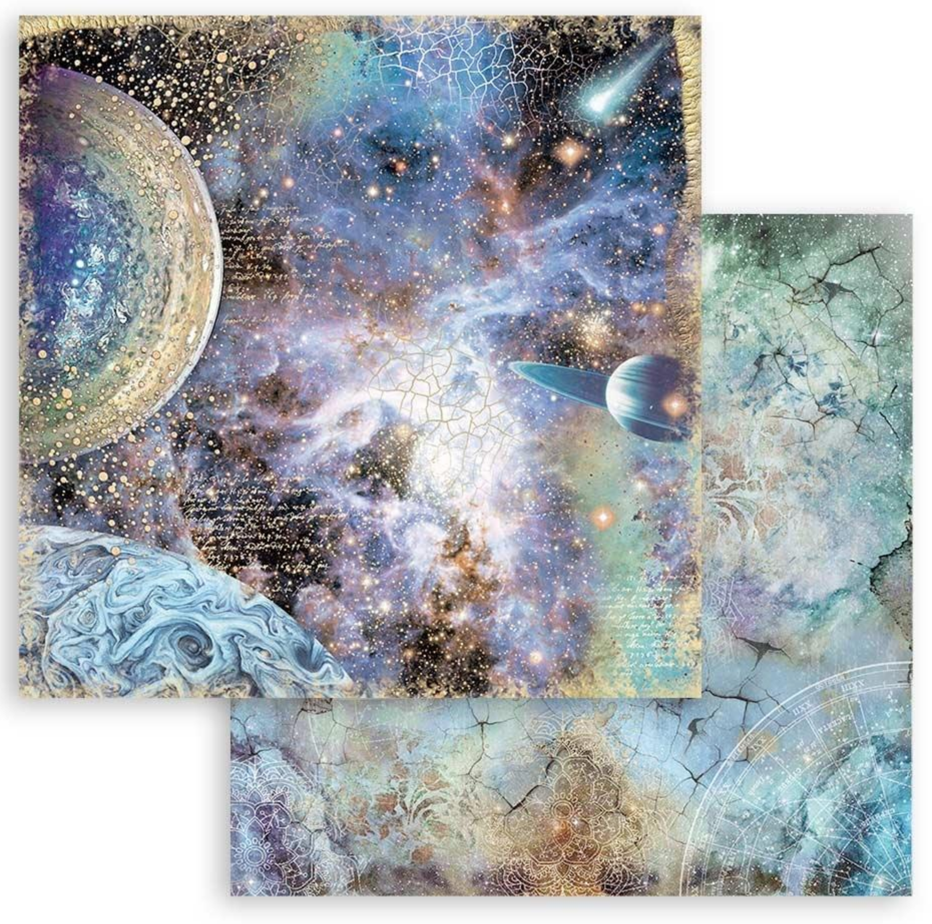Cosmos Infinity - Backgrounds - Scrapbooking Pad 8x8 Inch - Stamperia