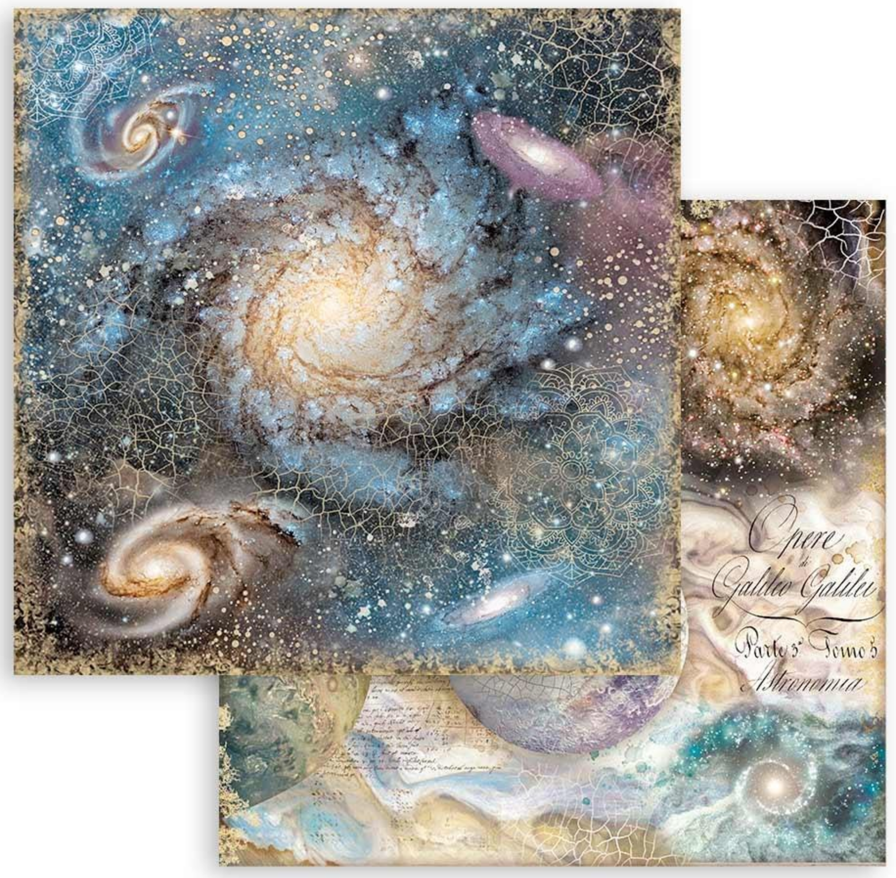 Cosmos Infinity - Backgrounds - Scrapbooking Pad 8x8 Inch - Stamperia
